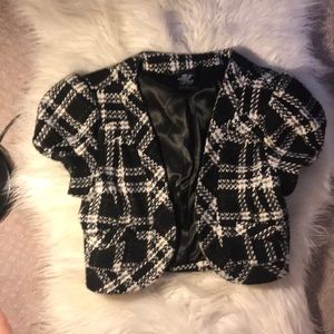 Vintage Plaid Mini-Coat